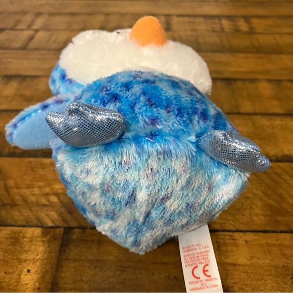 TY Beanie Boos | Ice Cube the blue owl stuffed animal - Picture 3 of 8